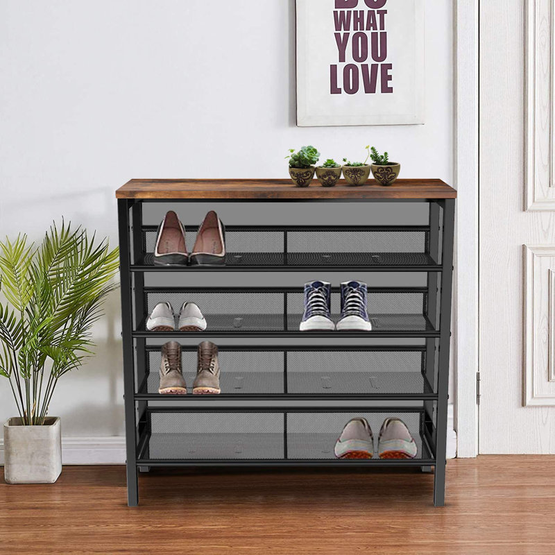 17 Stories 15 Pair Shoe Rack Wayfair